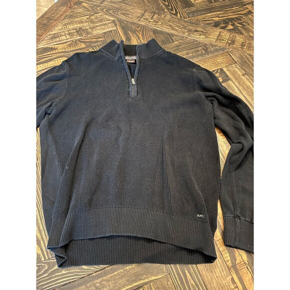 Michael Michael Kors Black Pull Over Sweater Men’s Large Fall Winter Gorp Core - Picture 1 of 16